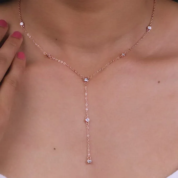 Rose Gold Constellation Y-Necklace