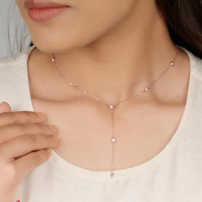 Rose Gold Constellation Y-Necklace