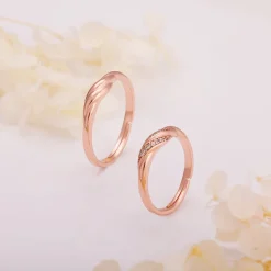 Rose Gold Couple Goals Ring