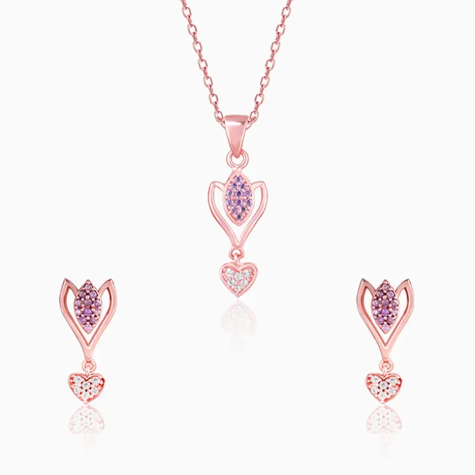 Rose Gold Crocus Grace Set