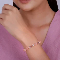 Rose Gold Cubic Crystal Bracelet