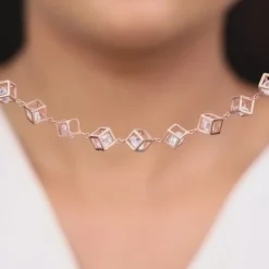 Rose Gold Cubic Crystal Bracelet