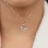 Rose Gold Curled Diamond Pendant
