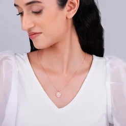 Rose Gold CustomEveryday Better Pendant With Link Chain