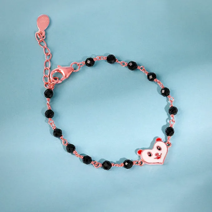 Rose Gold Cute Nazariya Boo Kids Bracelet (2 - 8Years)