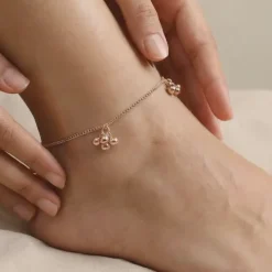 Rose Gold Cute Orb Anklet