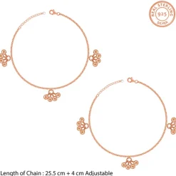 Rose Gold Cute Orb Anklet