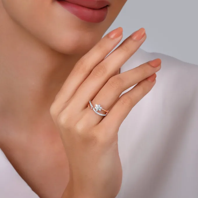 Rose Gold Daisy Dream Diamond Ring