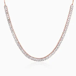 Rose Gold Dazzling Choker Necklace