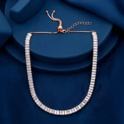 Rose Gold Dazzling Choker Necklace