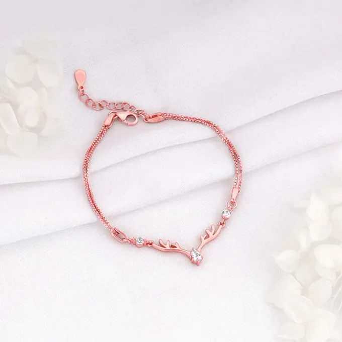 Rose Gold Deer Bracelet