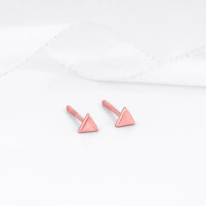 Rose Gold Delta Shine Earrings