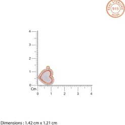 Rose Gold Dil Pendant With Link Chain