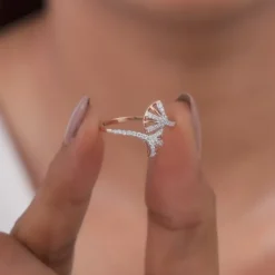 Rose Gold Divine Duet Lab Grown Diamond Ring