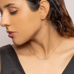 Rose Gold Double Infinity Love Necklace