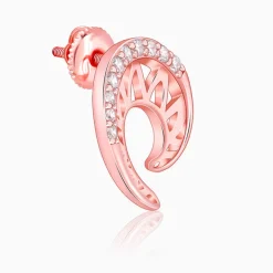 Rose Gold Dreamy Curve Earrings