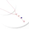 Rose Gold Dripping Hearts Necklace