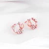 Rose Gold Drop Wreath Studs