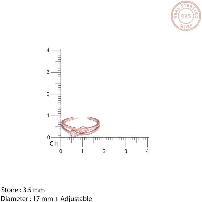 Rose Gold Dual Feat Ring