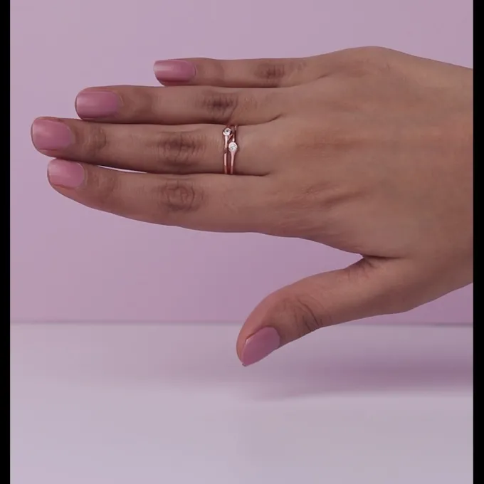 Rose Gold Dual Feat Ring