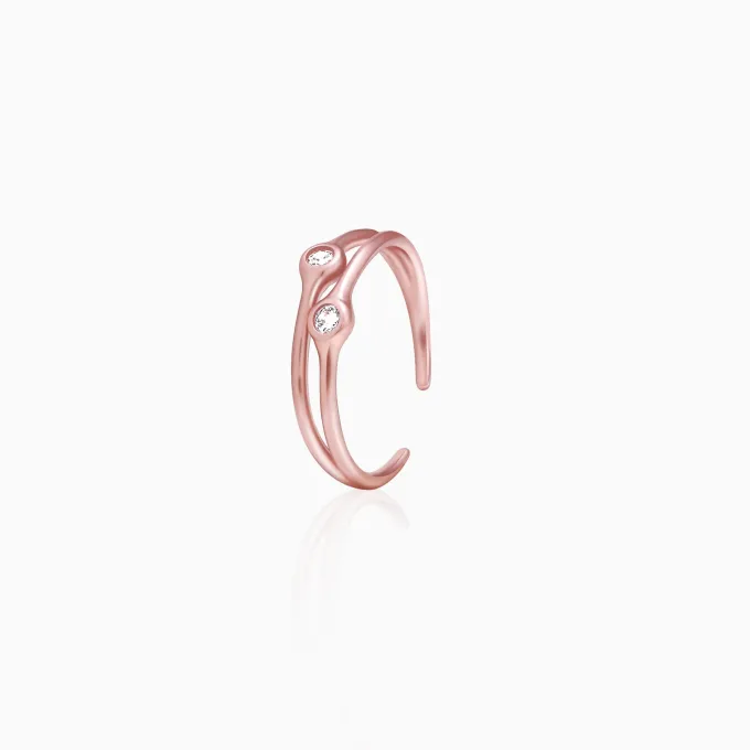 Rose Gold Dual Feat Ring