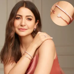 Rose Gold Dual Heart Bracelet