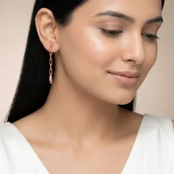 Rose Gold Edge in Blush Dangler Earrings