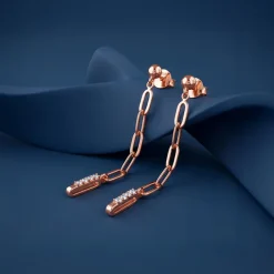 Rose Gold Edge in Blush Dangler Earrings