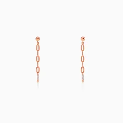 Rose Gold Edge in Blush Dangler Earrings