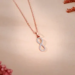 Rose Gold Elara Lab Grown Diamond Pendant