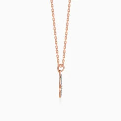 Rose Gold Elara Lab Grown Diamond Pendant