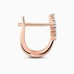 Rose Gold Embrace Elegance Diamond Earrings