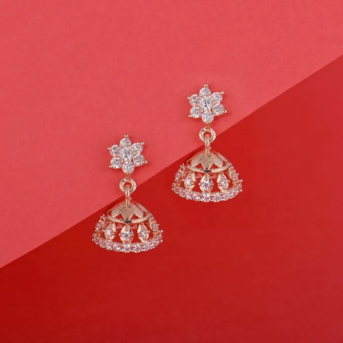 Rose Gold Enticing Jhumki
