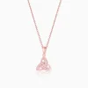 Rose Gold Enveloped in Love Pendant with Link Chain