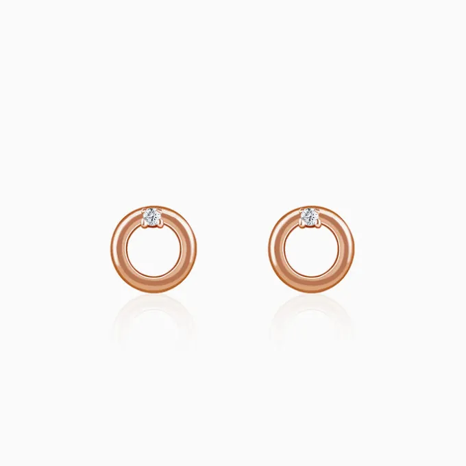 Rose Gold Eternal Stud Earrings
