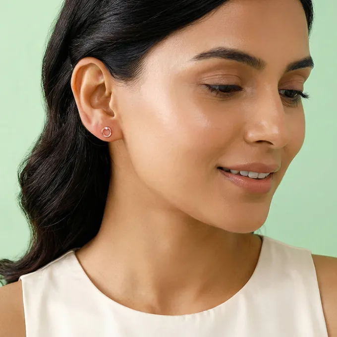 Rose Gold Eternal Stud Earrings