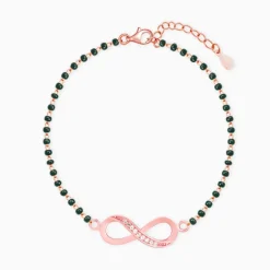 Rose Gold Eternity Mangalsutra Bracelet