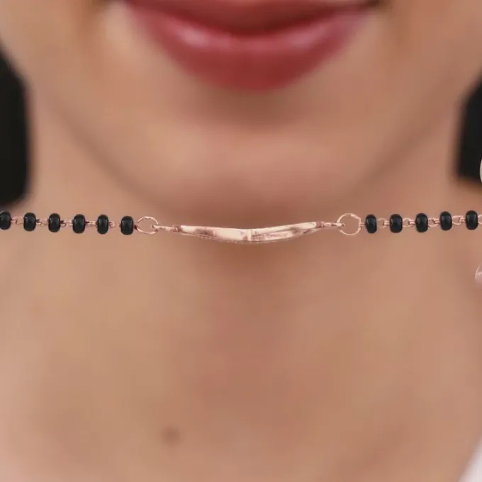 Rose Gold Eternity Mangalsutra Bracelet
