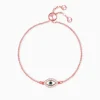 Rose Gold Evil Eye Bracelet