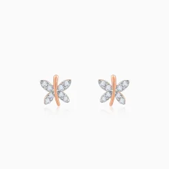 Rose Gold Evolve Lab Grown Diamond Stud Earrings