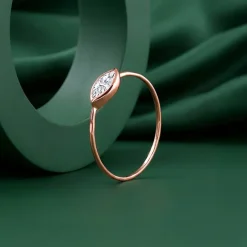 Rose Gold Eye Ring (Size 12)