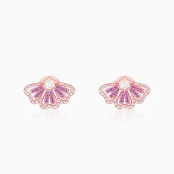 Rose Gold Eyebright Beauty Earrings
