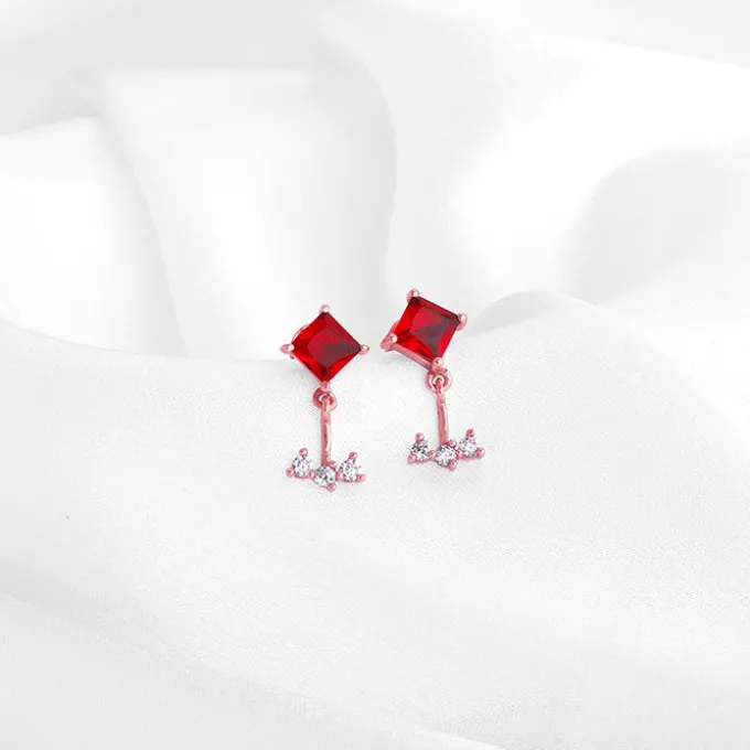 Rose Gold Falling For You Earrings