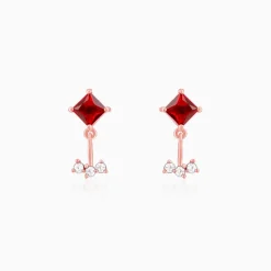 Rose Gold Falling For You Earrings