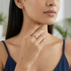 Rose Gold Falling Ring