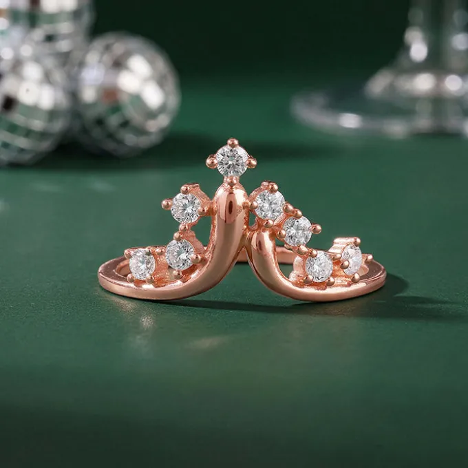 Rose Gold Falling Ring