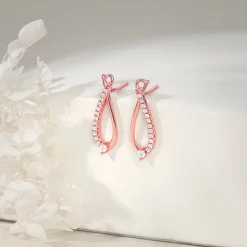 Rose Gold Fashionista Earrings
