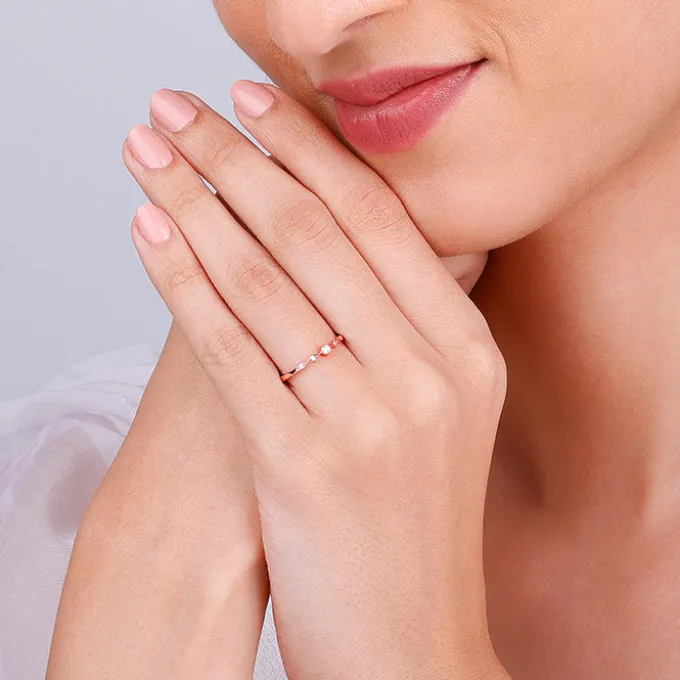 Rose Gold Flamme Ring