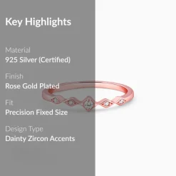 Rose Gold Flamme Ring