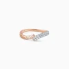 Rose Gold Flicker Diamond Ring